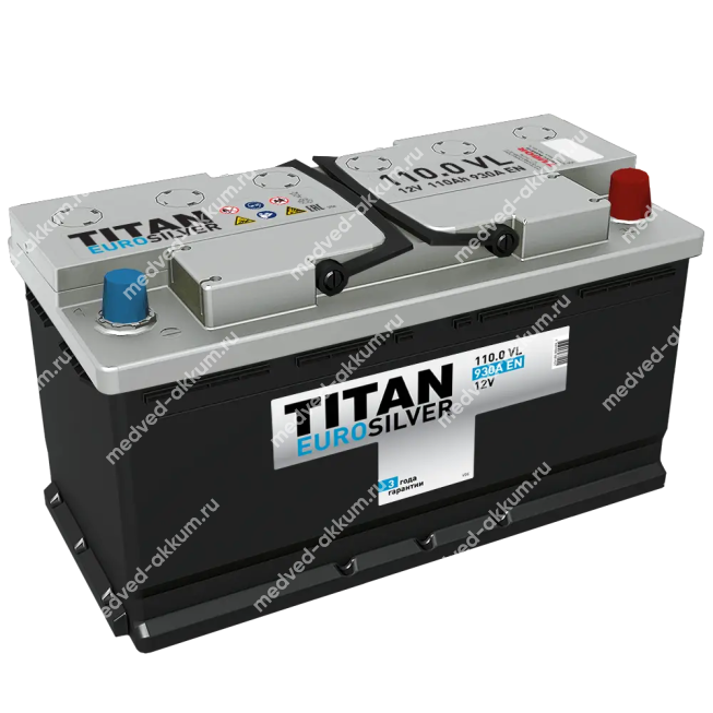 Titan Eurosilver 110 Ач обр. L5