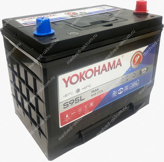 Yokohama EFB 75 Ач S95 обр. D26L