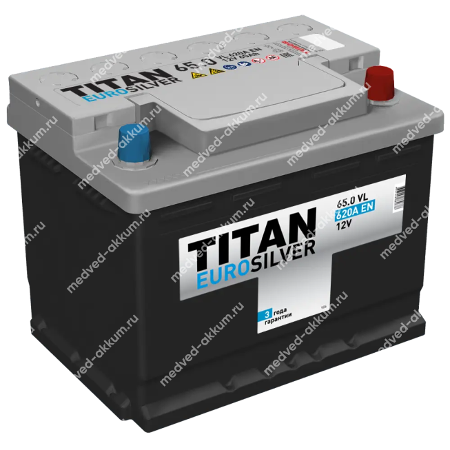 Titan Eurosilver 65 Ач обр. L2