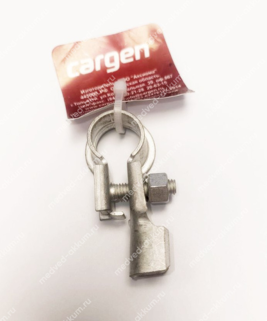 Клемма аккумулятора минус ( - ) cargen под обжим кабеля 10-20 мм2 AX-741