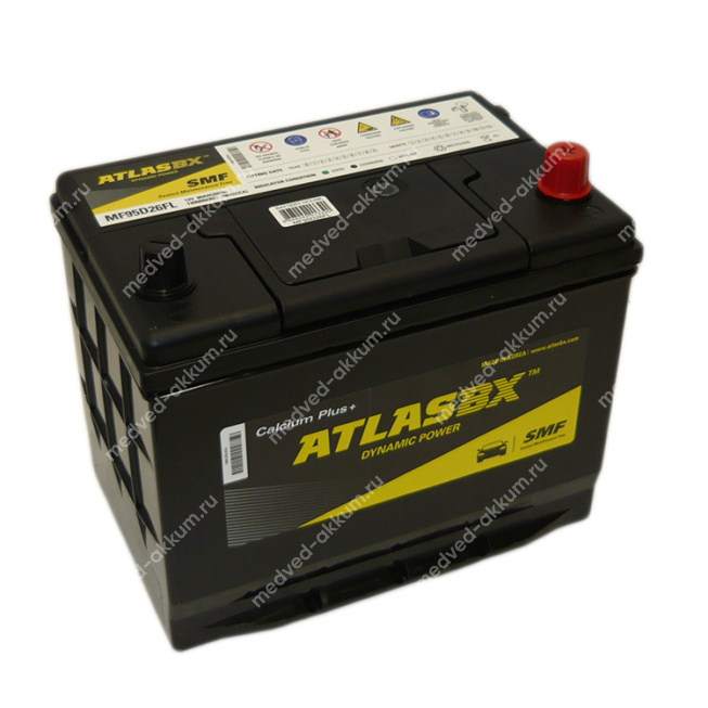 Atlas SMF 80 Ач обр. SMF95D26FL