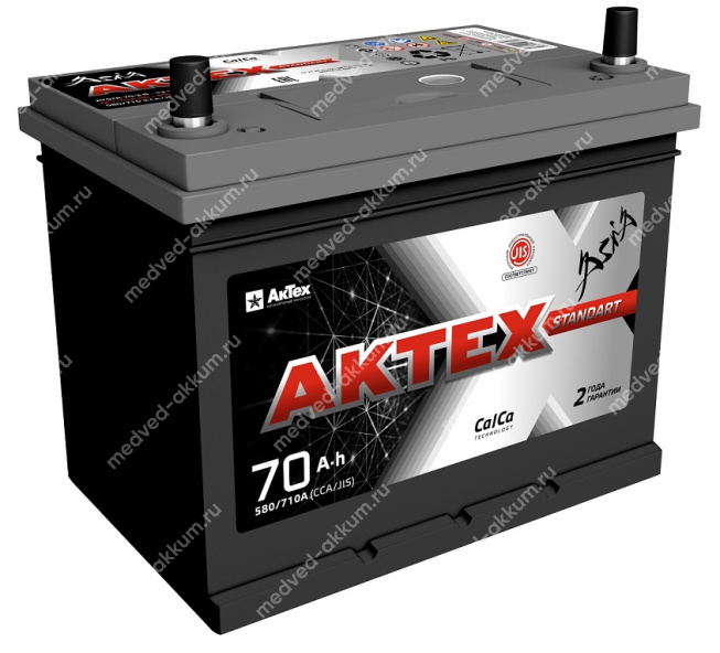 АкТех Standart Азия 70 Ач обр. D23L