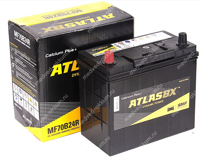 Atlas SMF 55 Ач пр. MF70B24R