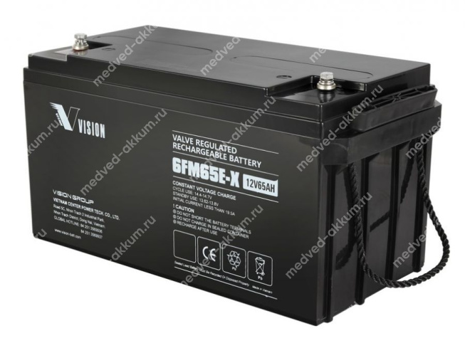 Vision 6FM65E-X 12V 65 Ач