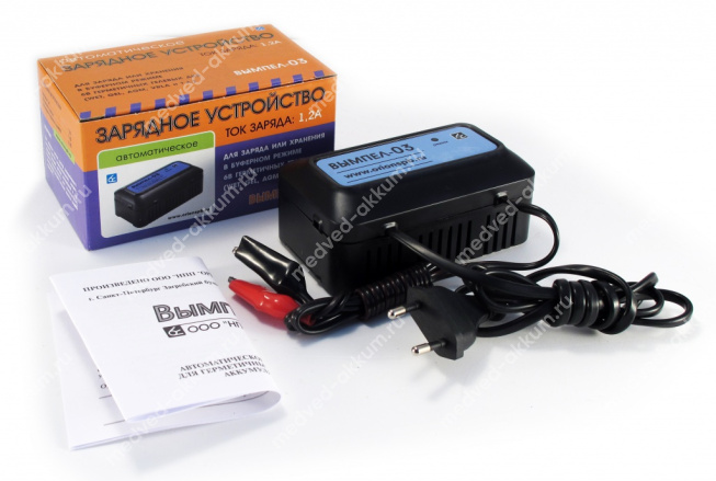 Зарядное устройство Вымпел-03 6V 1.2A автомат WET/ AGM/ GEL/ VRLA
