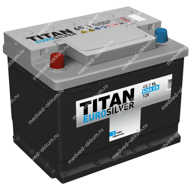 Titan Eurosilver 65 Ач пр. L2
