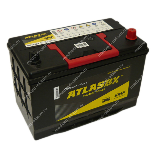 Atlas SMF 100 Ач обр. SMF118D31FL