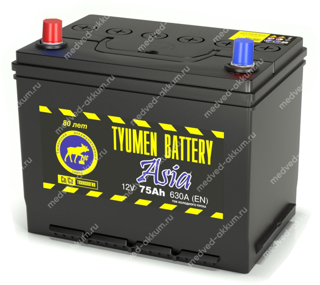 Тюмень Asia 75 Ач пр. D26R