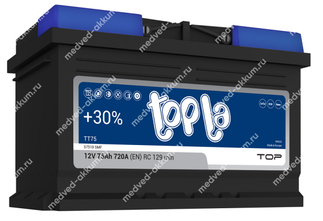 TOPLA Top 75 Ач обр.низ. LB3