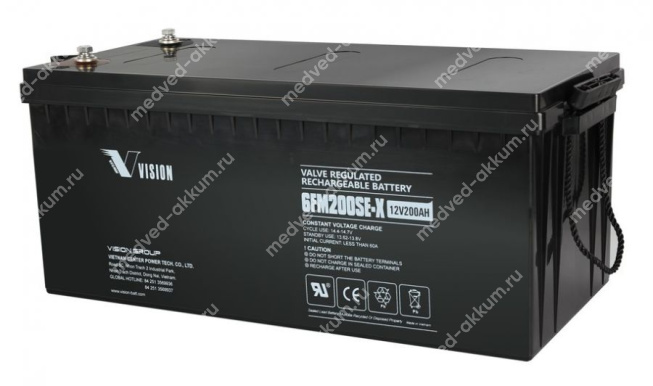 Vision 6FM200SE-X 12V 200 Ач