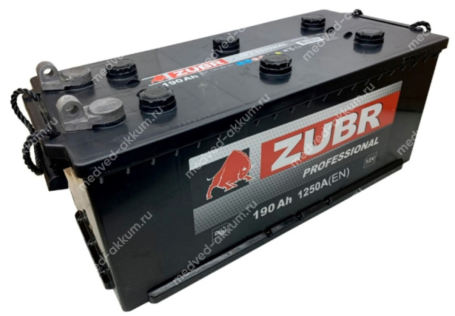 ZUBR Professional 190 Ач рос. болт B