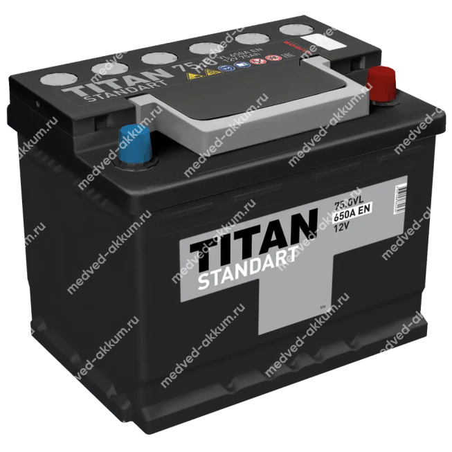 Titan Standart 75 Ач обр. L3