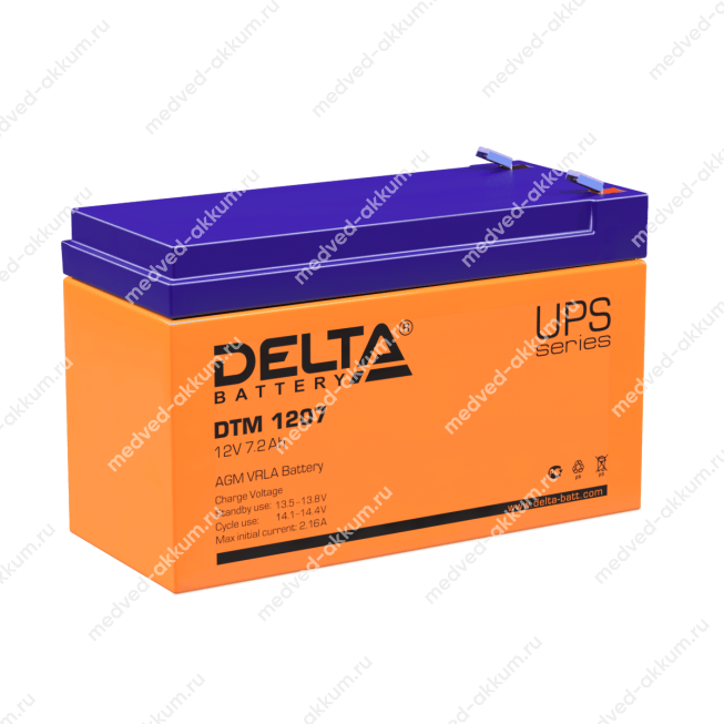 Delta DTM 1207 12V 7,2 Ач