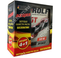 Масло моторное ROLF GT 5W-40, SN/CF, A3/B4 (4л.+1л.) синт.
