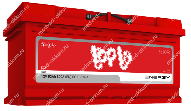 TOPLA Energy 92 Ач обр.низ. LB5